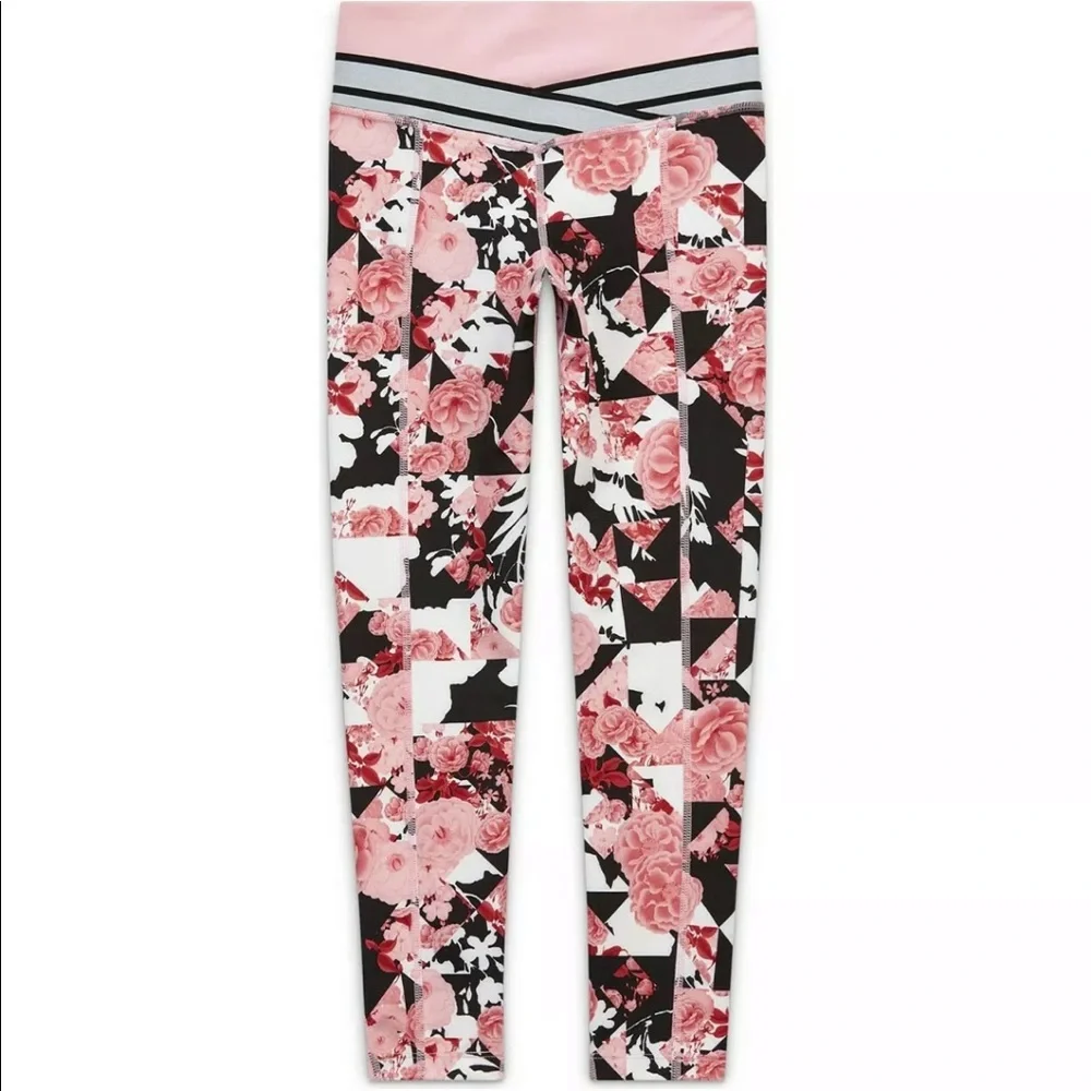 The Nike One Tight Fit Girls Floral Leggings NWT